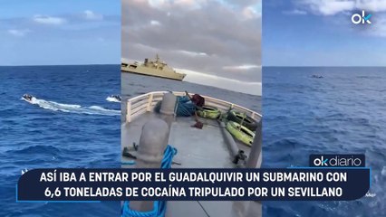 Así iba a entrar por el Guadalquivir un submarino con 6,6 toneladas de cocaína tripulado por un sevillano