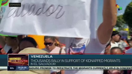 Venezuela marches in support of migrants kidnapped in El Salvador