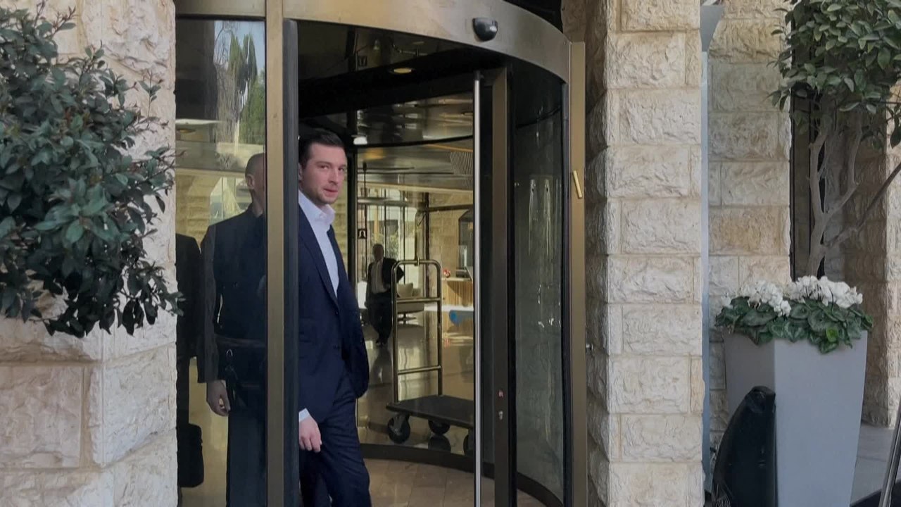 Jordan Bardella, figure de l'extrême droite française, en visite en Israël