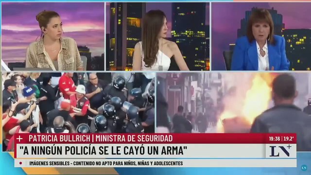 Bullrich pretendió acusar a Blanco, 81 años, de ser una patotera que le pegó a un policía