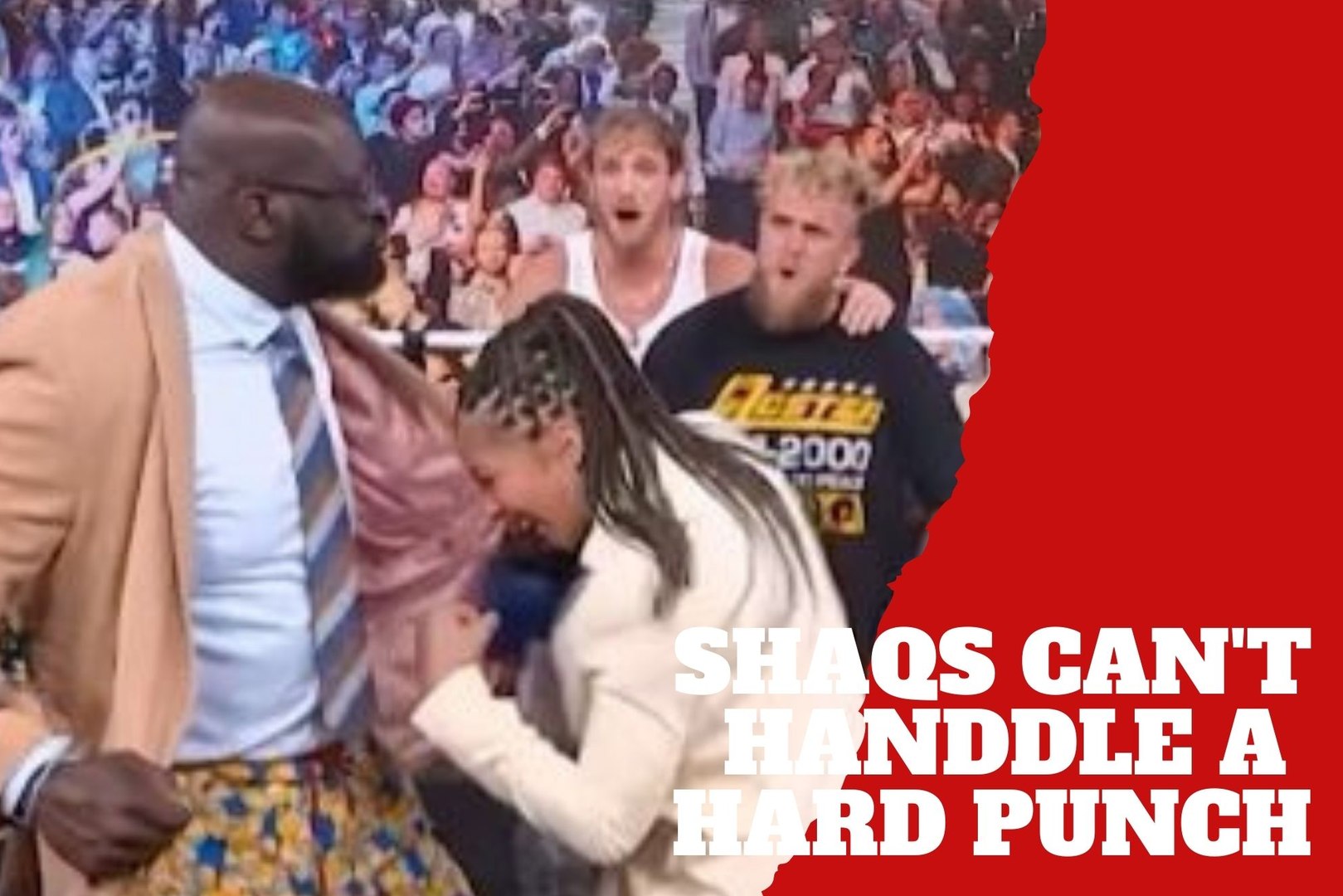 Shaquille O'Neal nearly loses a rib after taking a hard punch from Candace  Parker