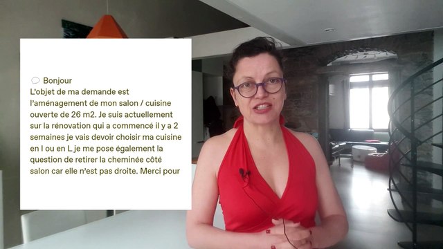 Aménagement de cuisine ouverte sur salon de 25m2 ( travaux en cours)