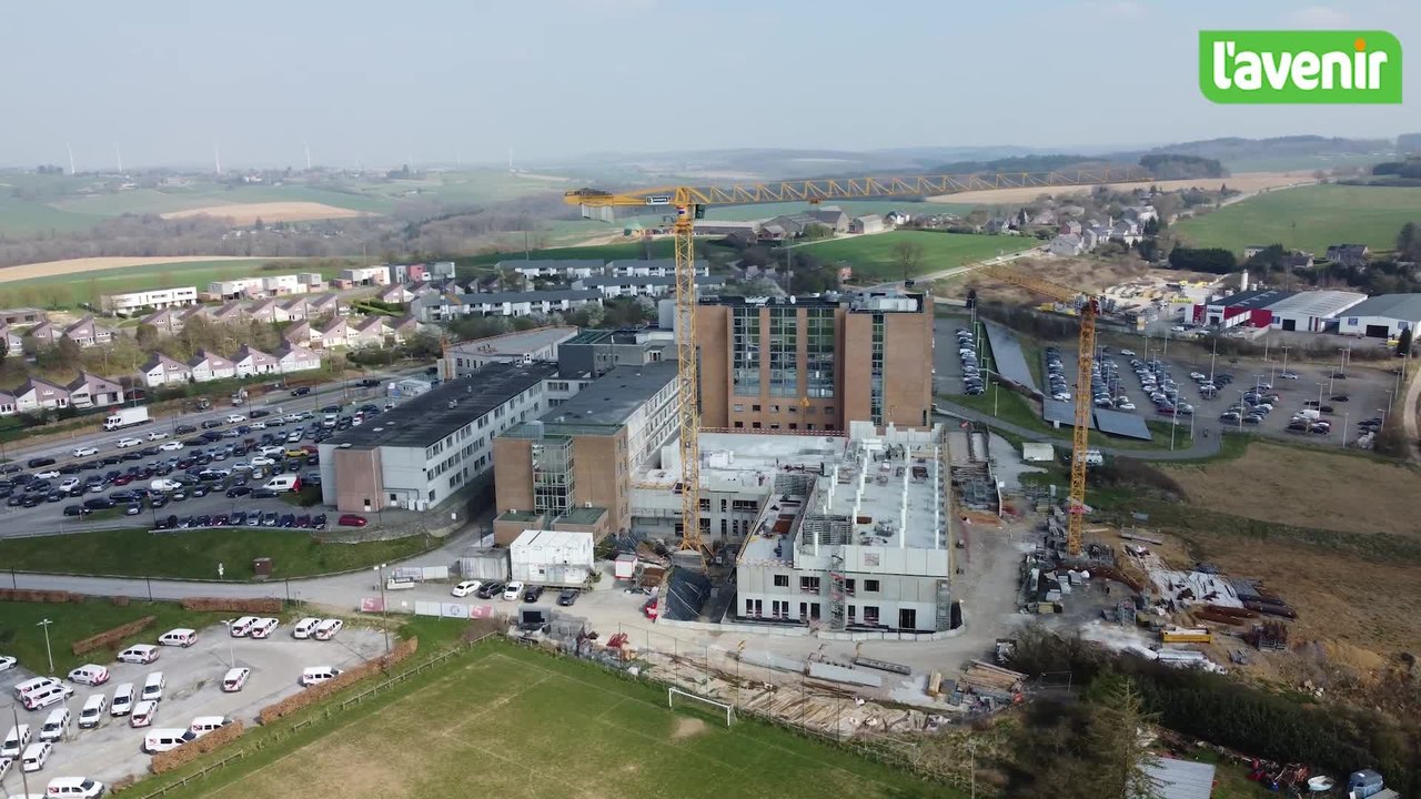 Les travaux de l'hôpital de Dinant avancent à grands pas
