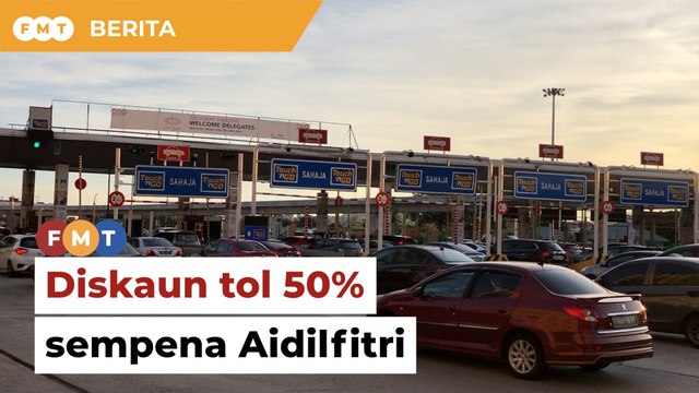 Diskaun tol 50% sempena Aidilfitri