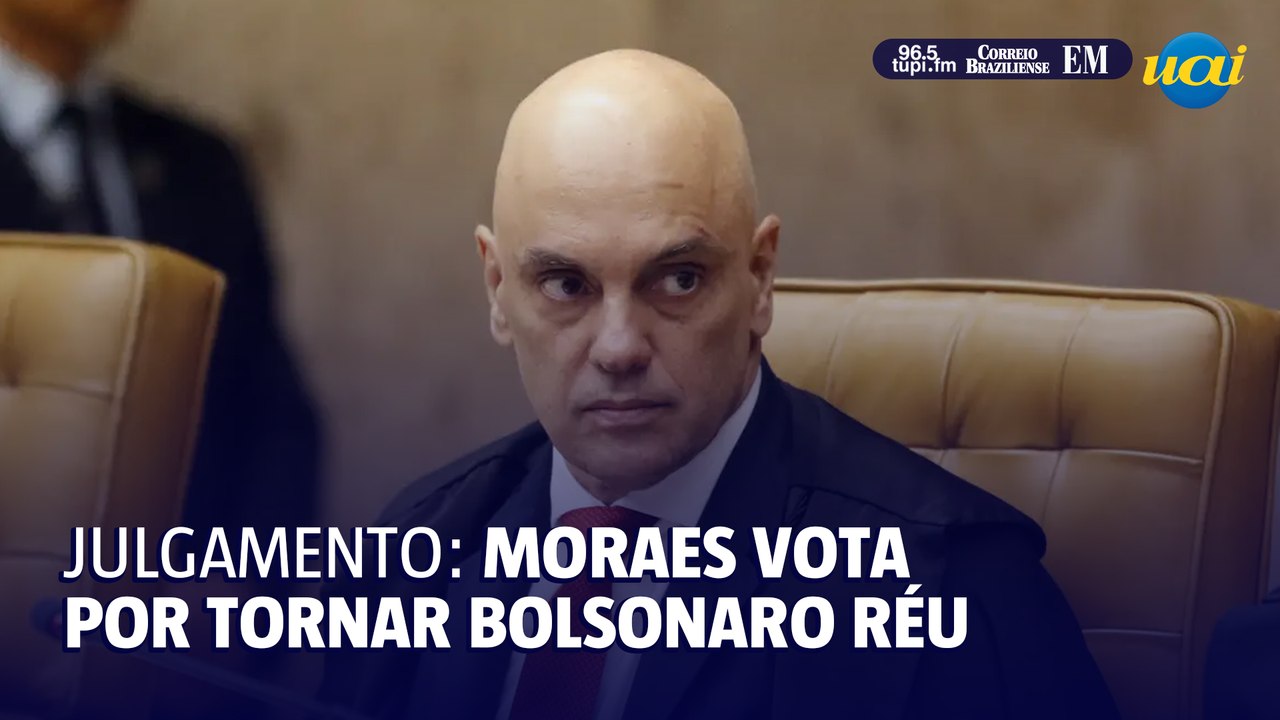 Moraes vota para tornar Bolsonaro réu por tentativa de golpe
