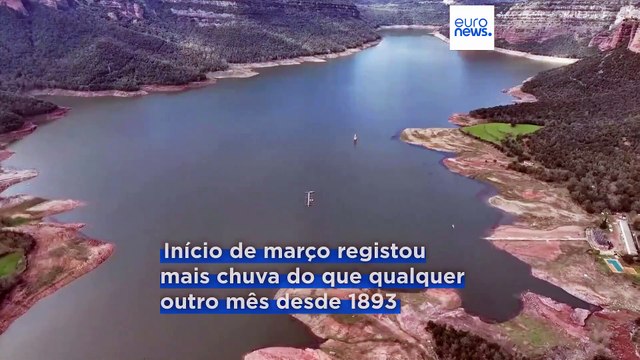 Chuvas fortes enchem barragens vazias em Espanha, trazendo alívio da seca e inundações