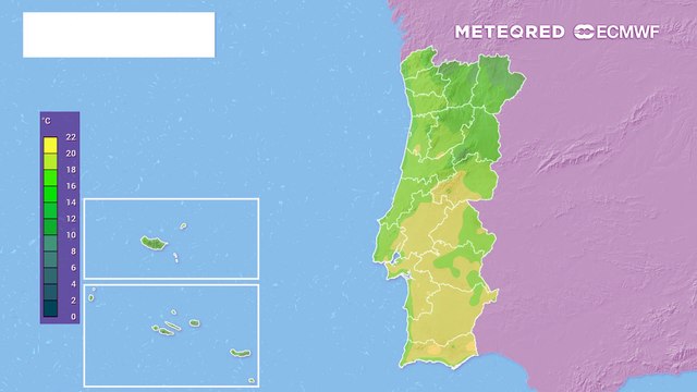 Estabilidade proporcionada pelo anticiclone provoca o aumento das temperaturas durante o fim de semana