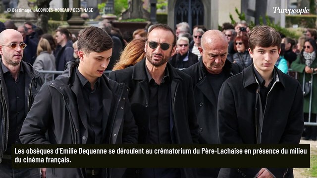 Émilie Dequenne : Son mari Michel Ferracci soutenu par ses deux fils avant la cérémonie au Père-Lachaise