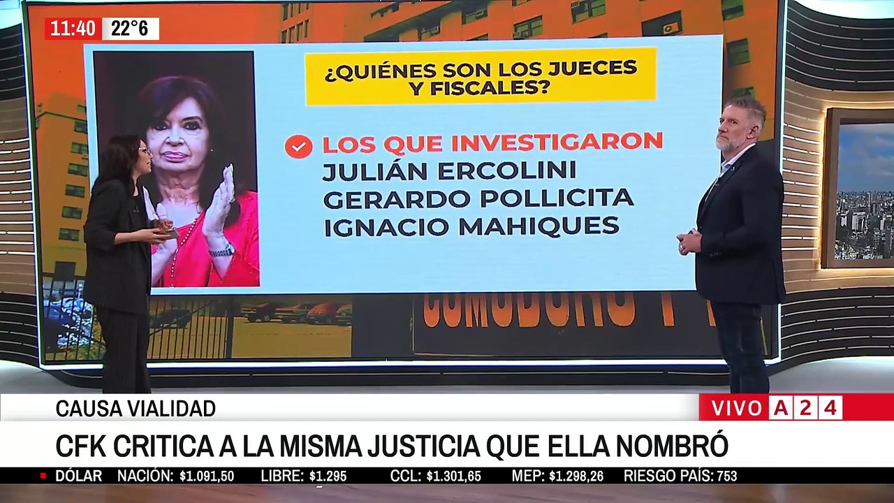 📢 CAUSA VIALIDAD : CRISTINA FERNÁNDEZ DE KIRCHNER CRITICA A LA MISMA JUSTICIA QUE ELLA NOMBRÓ