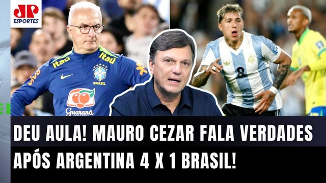 UM DESASTRE!!! O DORIVAL NÃO É TÉCNICO PRA SELEÇÃO! Eu agora... Mauro Cezar | Argentina 4x1 Brasil
