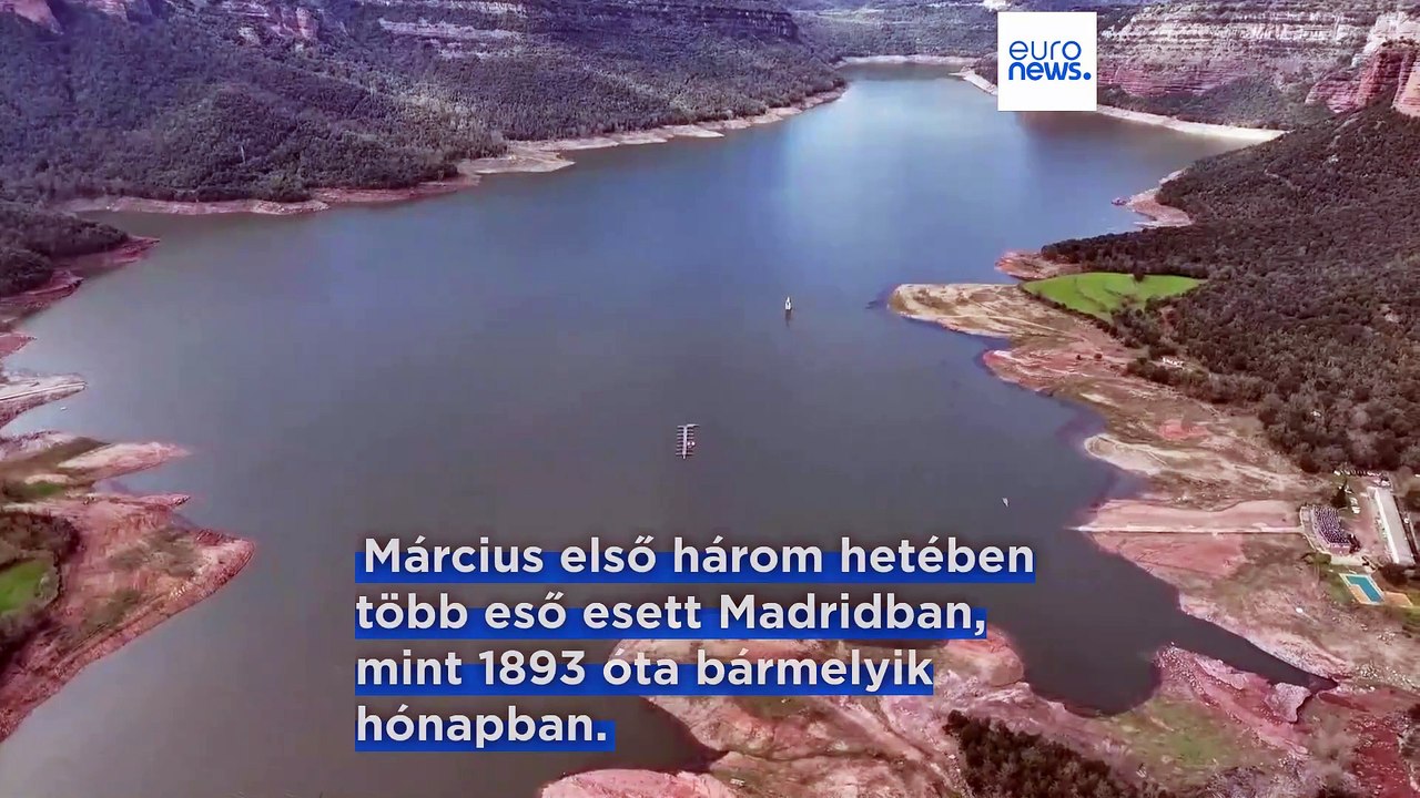 Heves esőzések töltik meg az üres víztározókat Spanyolországban, enyhülést hozva az aszály és az áradások miatt