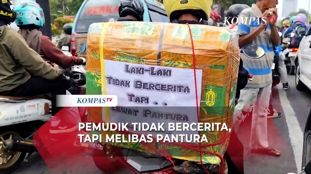 Ada-ada Saja Tulisan Jenaka Mudik Lebaran 2025 di Jalur Pantura, Pemudik: Berbagi Keceriaan di Jalan