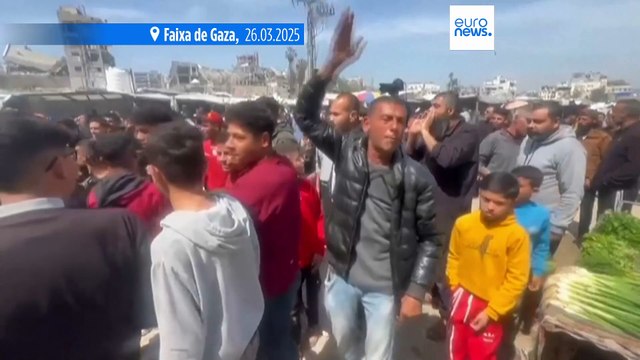 Palestinianos em Gaza organizam raro protesto público contra o Hamas para pedir fim da guerra