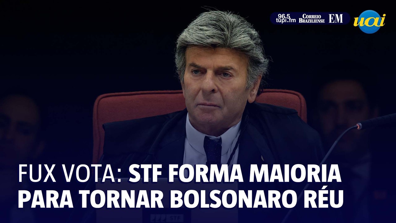 Fux vota: STF forma maioria para tornar Bolsonaro réu por tentativa de golpe