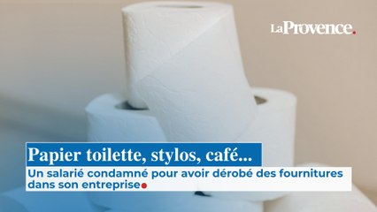 Papier toilette, stylos, café... Un salarié condamné pour  avoir dérobé des fournitures  dans son entreprise