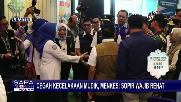 Cegah Kecelakaan Mudik, Menkes Imbau Pengemudi untuk Atur Jadwal Istirahat | MUDIK LEBARAN 2025