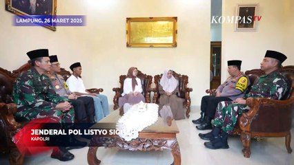 Sampaikan Duka, Kapolri Beri Penghargaan Rekpro Bintara kepada Sepupu Briptu Ghalib