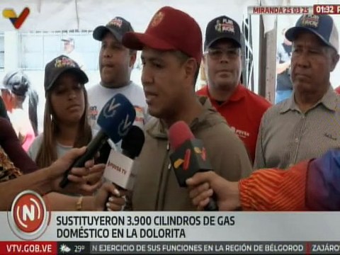 Miranda | 6 comunas son beneficiadas con el cambio de cilindros de gas en la pquia. La Dolorita
