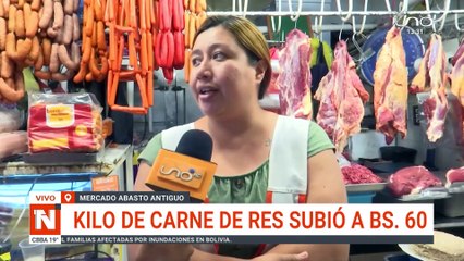 Kilo de carne de res subió a Bs 60