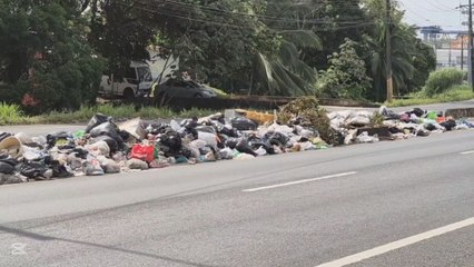 Colonenses se quejan por la formación de un vertedero en la vía principal de Cativá