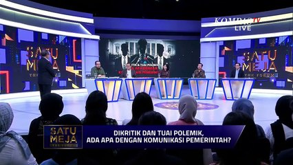 Wakil Kepala Staf Kepresidenan Qodari Tanggapi Kritik Publik atas Komunikasi Pemerintah | SATU MEJA