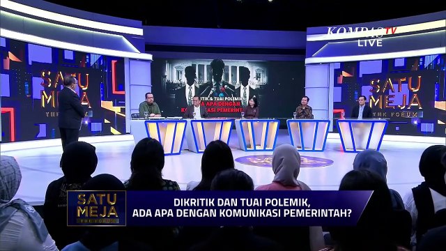 Wakil Kepala Staf Kepresidenan Qodari Tanggapi Kritik Publik atas Komunikasi Pemerintah | SATU MEJA