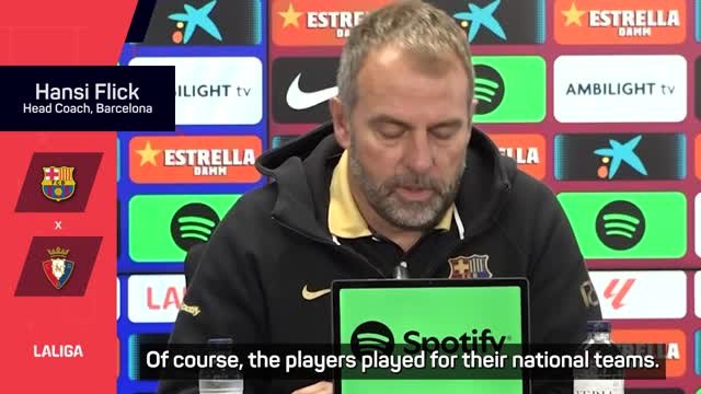 Flick 'not happy' with fixture congestion in LaLiga