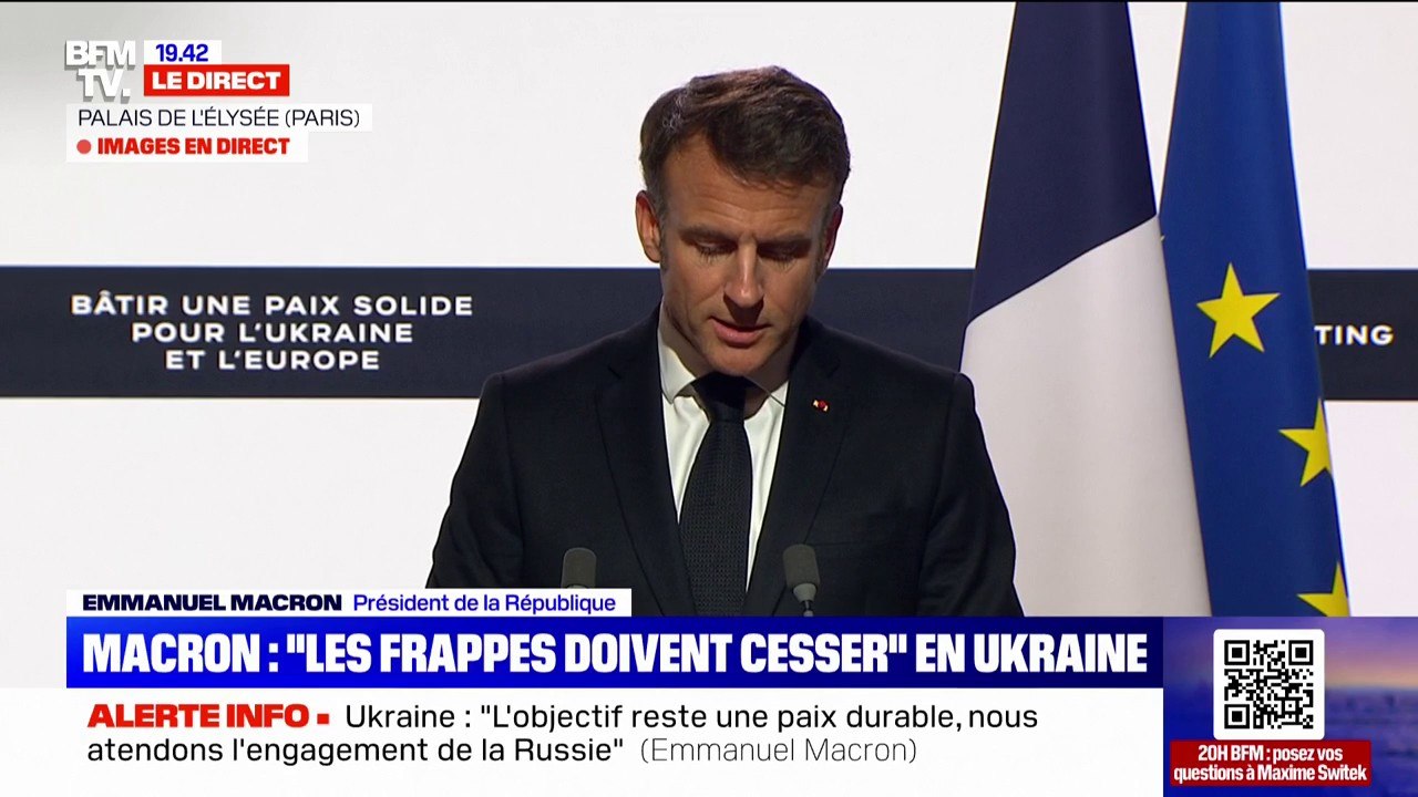 Emmanuel Macron annonce une aide militaire de "deux milliards d'euros" à l'Ukraine