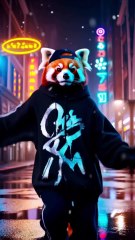 Red Panda Performs Amazing Dance Moves In City