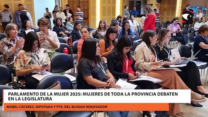 Parlamento de la Mujer 2025 mujeres de toda la provincia debaten en la Legislatura