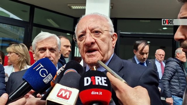 Napoli - SANITÀ. DE LUCA: SPERIAMO 11 APRILE FINISCA CALVARIO PIANO RIENTRO (26.03.25)