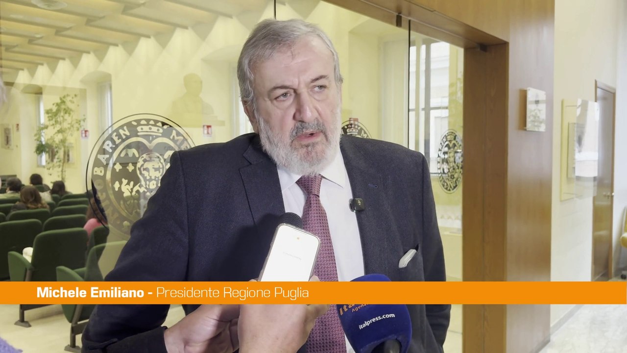 Puglia, Emiliano "UE ha tolto fondi alla cultura, errore gravissimo"