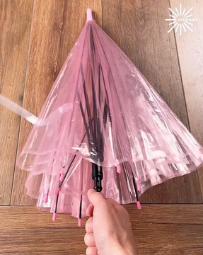 Ceiling painting hack, keep drips away with an umbrella! ☂️