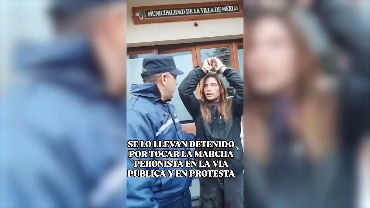 La policía detuvo a un músico callejero porque tocó la marcha peronista con un trombón