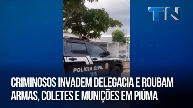 Criminosos invadem delegacia e roubam armas, coletes e munições em Piúma