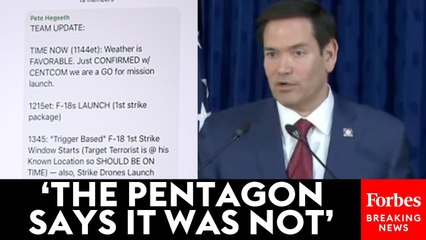 Marco Rubio Asked Point Blank If Leaked Chat Containing Strike Times Was 'Classified'