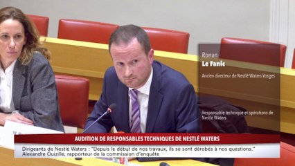 Le directeur technique de Nestlé Waters refuse de répondre à Antoinette Guhl