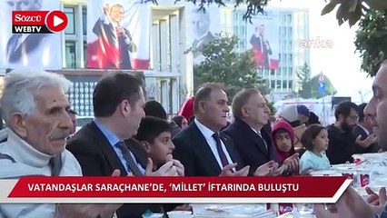 Vatandaşlar Saraçhane’de, ‘Millet’ iftarında buluştu