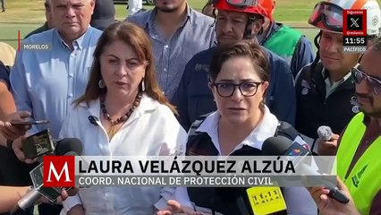 Helicópteros de la Marina y Sedena combaten incendio forestal en El Tepozteco