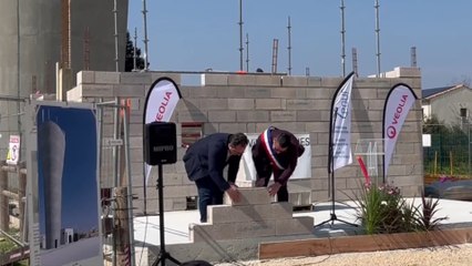 Meynes : pose de la première pierre de la station de traitement de l'eau