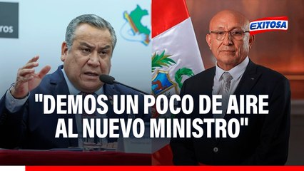 Adrianzén sobre Julio Díaz Zulueta: "Démosle un poco de aire para que muestre sus primeros resultados"