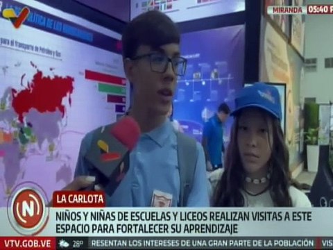 Jóvenes de diferentes escuelas y liceos disfrutan de la Expoferia Niñas y Niños Productores