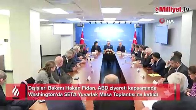 Dışişleri Bakanı Hakan Fidan, ABD'de SETA Yuvarlak Masa Toplantısı'na katıldı