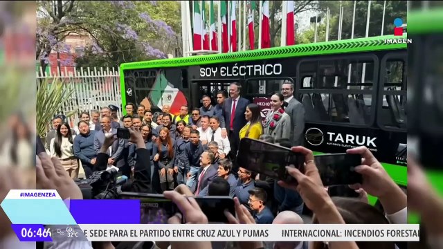 Entregan el distintivo Hecho en México a Taruk, el primera autobús eléctrico diseñado y fabricado en México