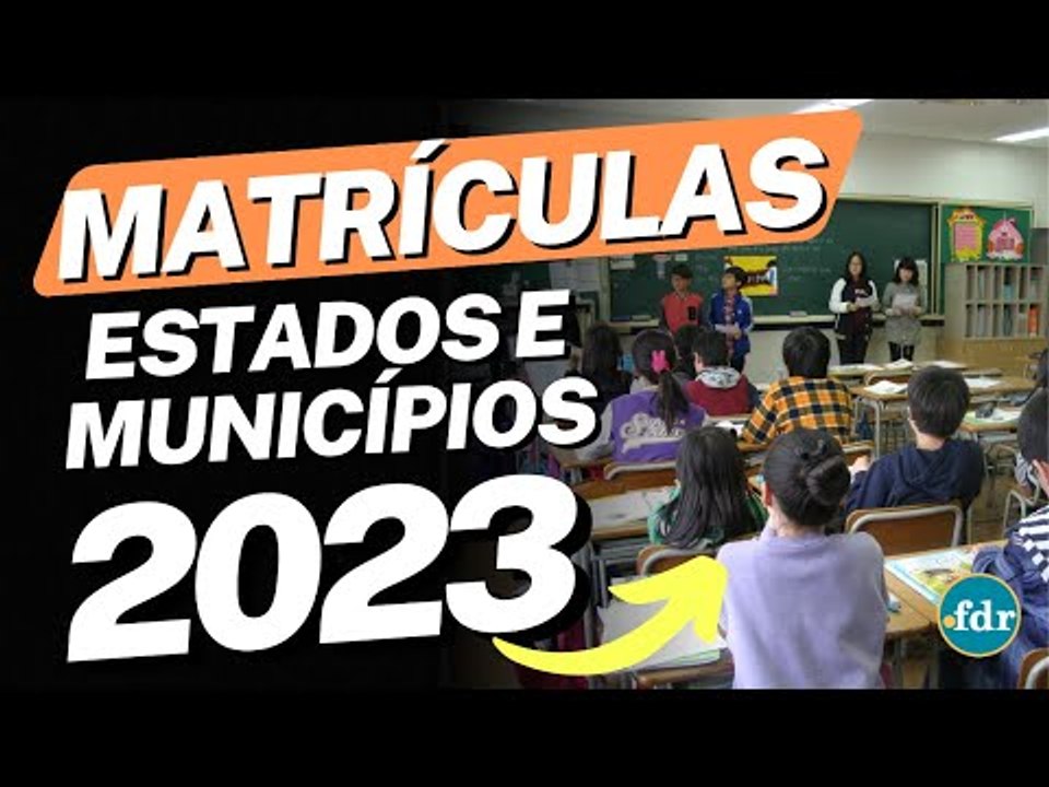 MATRÍCULAS 2023: CALENDÁRIO PARA INSCRIÇÕES ONLINE ( ESCOLA MUNICIPAL E ESTADUAL)