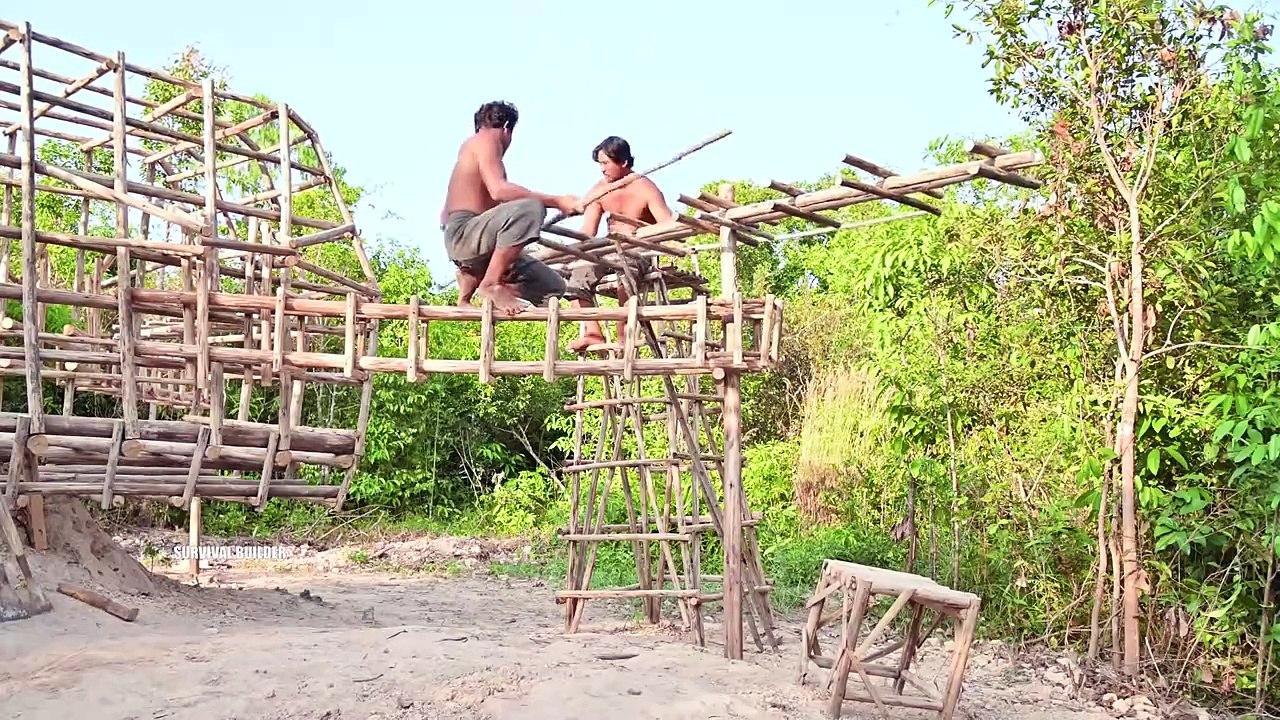 How To Build Modern Bamboo DJI AIR 2S House With Swimming Pools Part I