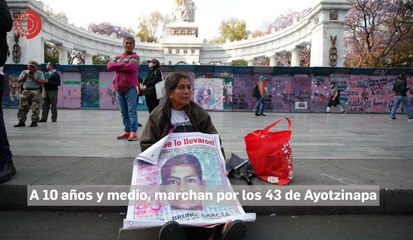 A 10 años y medio, marchan por los 43 de Ayotzinapa