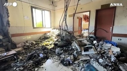 Ospedale Nasser di Khan Yunis parzialmente fuori uso dopo il raid