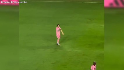 El festejo y dedicatoria de Lionel Messi a Novak Djokovic