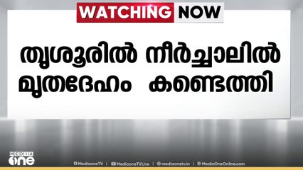 തൃശൂരിൽ നീർച്ചാലിൽ മൃതദേഹം കണ്ടെത്തി; ഷോക്കേറ്റുള്ള മരണമാണെന്ന് സംശയം